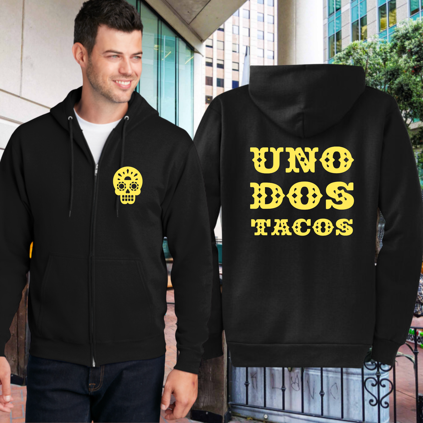 Uno Dos Tacos Full Zip Hoodies