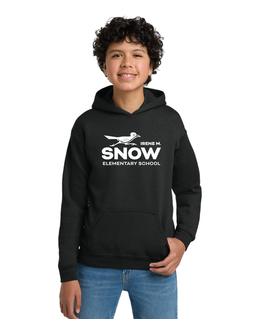 Snow Single Color Heavy Cotton Youth Hoodie