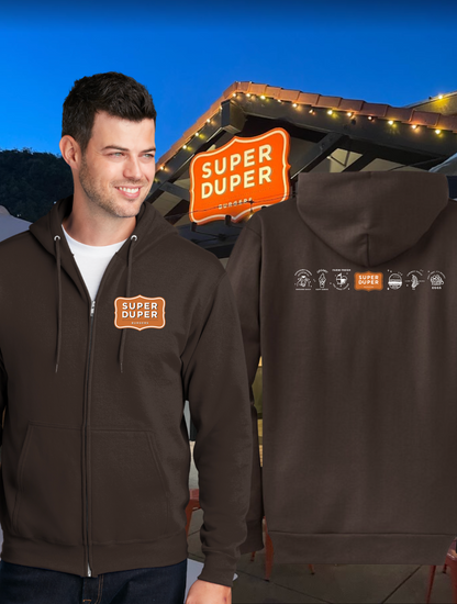 Super Duper Full Zip Hoodies