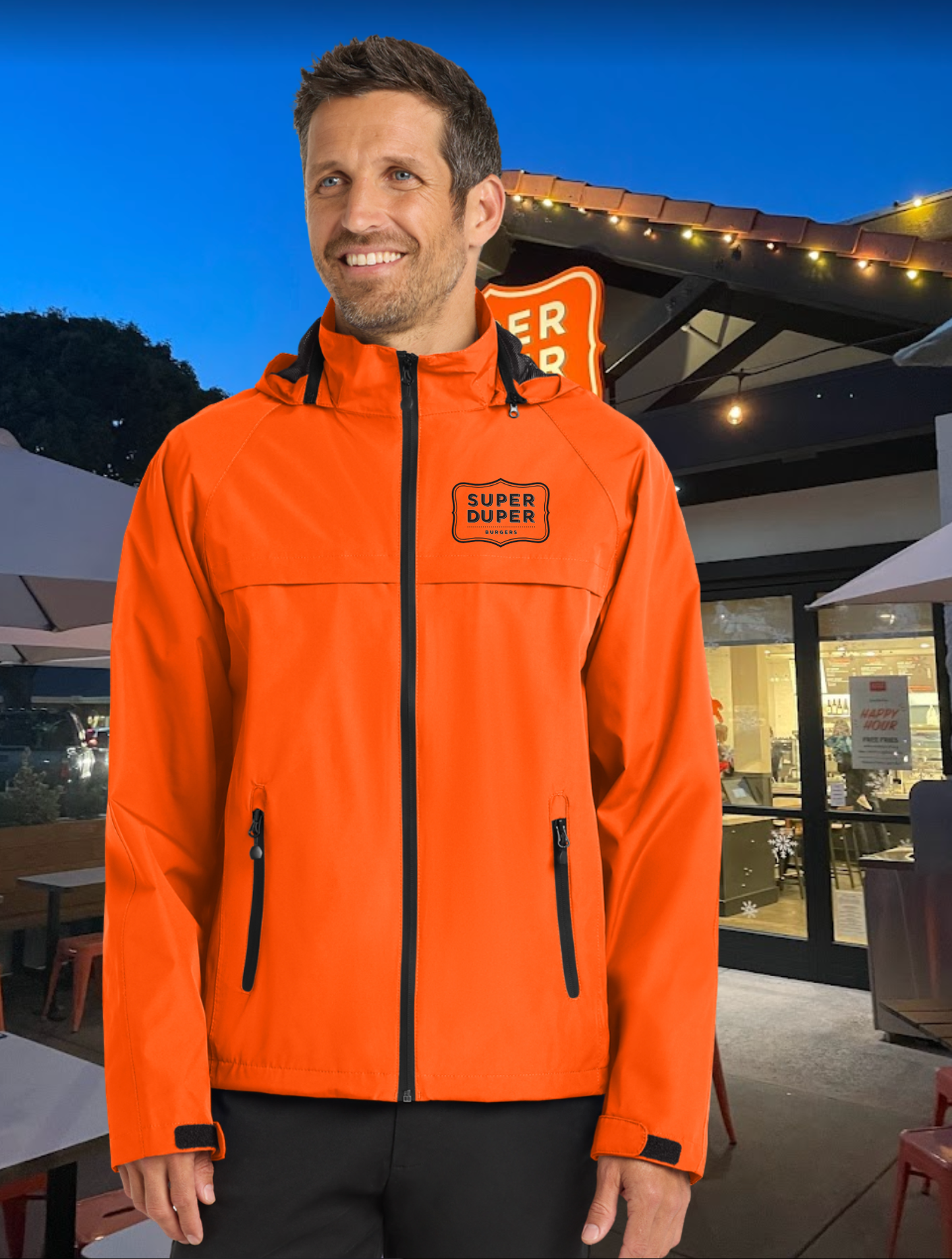 Super Duper Waterproof Carryout Jacket with Zip-Off Hood